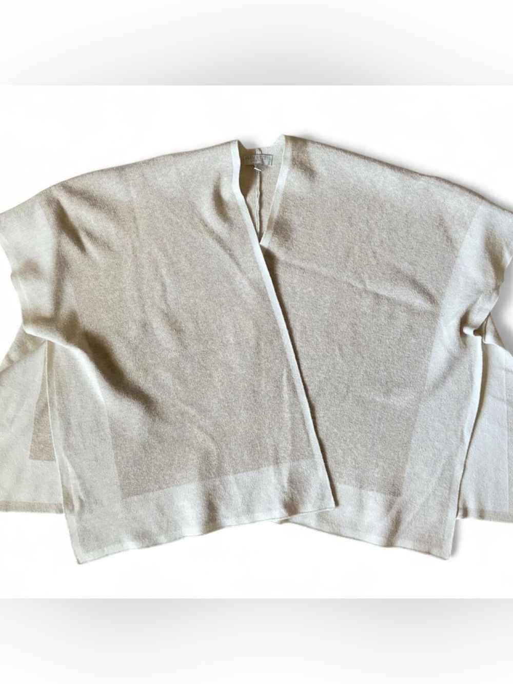 Open-Front Sweater Poncho/Cardigan